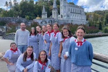 Pèlerinage à Lourdes avec les élèves de Terminale